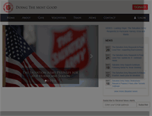 Tablet Screenshot of disaster.salvationarmyusa.org